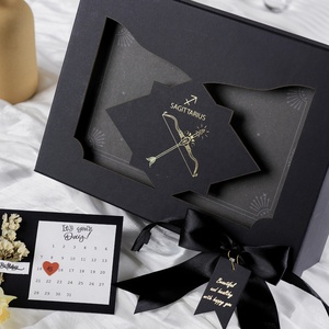 RTS Premium 12 Zodiacs Art Paper Box Boîte cadeau en carton biodégradable Base de couvercle pour cosmétiques Cadeaux artisanaux Présentation - Product Image 3