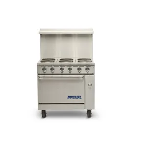 Estufa Eléctrica Industrial Imperial IR-6-E de 36 Quemadores con Horno Estándar, Equipo de Cocina Comercial - Product Image 1