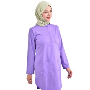 Ensemble d'uniformes médicaux musulmans adaptés au hijab, manches longues, respirants, pour femmes, hôpitaux - Product Image 6