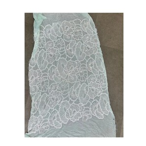 Heavy Embroidery with <b>Beads</b> Georgette <b>Fabric</b> for Making Women Dresses Available at Affordable Price - Product Image 2