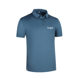 Ropa de Golf bordada impresa diseño personalizado algodón liso cuello vuelto secado rápido Fitness en blanco hombres Golf Polo camisetas - Product Image 5