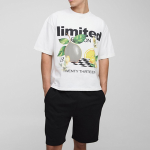 2025 Summer <b>Men's</b> Casual Fashion 2-Piece <b>Set</b> <b>Short</b> Sleeve T-Shirt & <b>Shorts</b> with Printing Pattern - Product Image 6