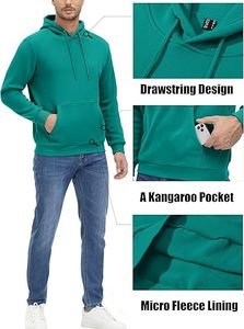เสื้อฮู้ดดี้ผู้ชายแฟชั่นใหม่ฤดูหนาว พิมพ์ลายโลโก้ตามสั่ง ขายส่ง แบบหลวม สบายๆ ผ้าฟลีซ เป็นมิตรกับสิ่งแวดล้อม สั่งซื้อจำนวนมากได้ - Product Image 4