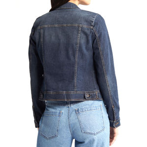 Plus Size Custom Design Printed Women's Winter Jeans <b>Jackets</b> Breathable Knitted Directly Manufactured Wholesale Casual Wear - Product Image 3