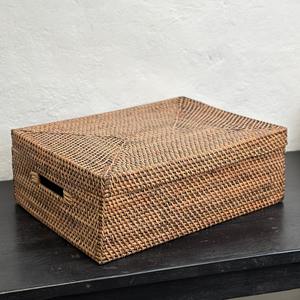 Cajas de mimbre de almacenamiento apilables, cuadradas, rectangulares, con tapa, calidad superior, precio barato - Product Image 4