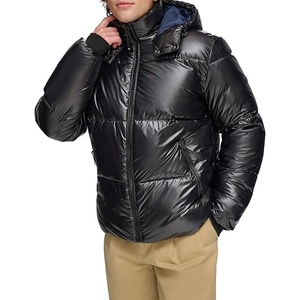 Veste matelassée décontractée pour homme de qualité supérieure 2025, grande taille, matière en toile respirante, devant uni, pour la collection d'hiver - Product Image 4