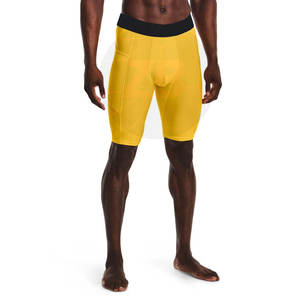 Short de compression pour hommes de style High Street Le Pakistan a fabriqué un motif solide de haute qualité à la taille élastique Service OEM écologique - Product Image 3