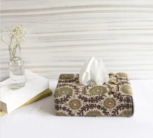 Nouvel arrivage Boîte à serviettes élégante artisanale Rangement durable en bois et métal pour la décoration de table de restaurant et de bureau à domicile Incrustation de qualité supérieure - Product Image 6