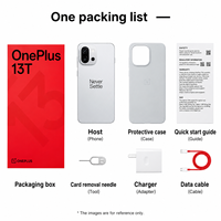 Smartphone OnePlus 13T 5G 16 Go + 1 To, batterie 6260 mAh, Snapdragon 8 Elite, écran 6,32 pouces 120 Hz 1,5K, version mondiale débloquée, vente en gros
