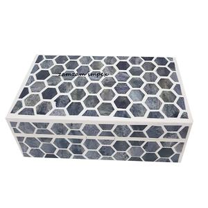 กล่องเก็บเครื่องประดับทำจากไม้และเรซินสีเทาที่เก็บของตกแต่งทำด้วยมือสำหรับเครื่องประดับของที่ระลึกและอุปกรณ์เสริม - Product Image 4