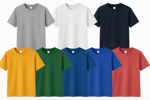 Camiseta de manga corta con logotipo personalizado para hombre, 65% de algodón, 35% de poliéster, cuello redondo, ropa de trabajo transpirable, camiseta informal, mercado de EE. UU. - Product Image 6