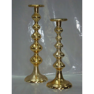 Five Arms Pillar Aluminum Gold Plated Candle Holder Modern Premium Quality Gold Plated Aluminum Candle Holder - Product Image 2