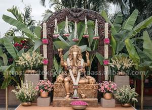 ของตกแต่งทางเข้างานแต่งงานของฮินดูที่มีพระพิฆเนศ DST exports ของตกแต่งพูจาแบบดั้งเดิมการออกแบบพระพิฆเนศจากโรงงาน USA UK - Product Image 5