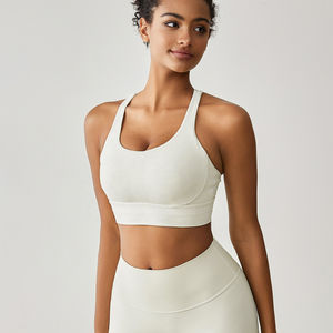 ชุดเล่นโยคะของผู้หญิงกางเกงขาสั้นออกกำลังกายขนาดใหญ่พิเศษพร้อมสายรัดเปลือยหลังลายผ้าสแปนเด็กซ์คุณภาพสูง - Product Image 6