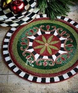 Manteles Individuales decorativos con cuentas, tamaño personalizado, precio más barato, proveedor a granel, fabricación por refractex, India, hecho en la India - Product Image 5