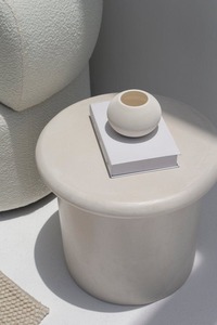 Table d'appoint moderne en béton fait de béton ciment table de chevet table d'appoint meubles de chambre à coucher en bois - Product Image 4