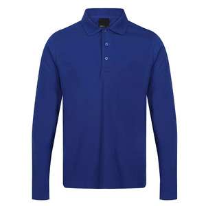 เสื้อโปโลธรรมดาแขนยาวคอเสื้อปักโลโก้สำหรับผู้ชาย - Product Image 5