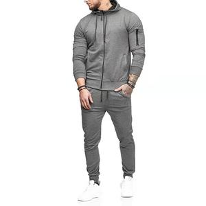Men Training Wear Set Custom Logo Sweatsuit Polyester Cotton Slim Fit <b>Pant</b> Jogger Suit Best Sublimated Zipper Tracksuit - Product Image 1