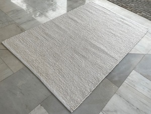 Tapis indiens tapis tissé moderne 100% fil pour animaux de compagnie fait à la main Simple conception en zigzag Style marocain rayures coupe Pile tapis intérieur/extérieur - Product Image 5
