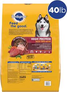 สายเลือดที่มีโปรตีนสูงสำหรับผู้ใหญ่อาหารแห้งสุนัขเนื้อวัวและเนื้อแกะรสสุนัข kibble 40 lb.bag - Product Image 5