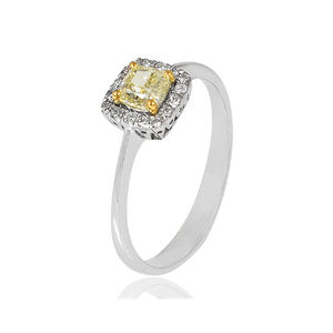 แหวนพลอยเพทายและควอตซ์สีเงินสเตอร์ลิง925ดีไซน์คลาสสิกงานปาร์ตี้ชุบเงินหลายอัญมณี - Product Image 2