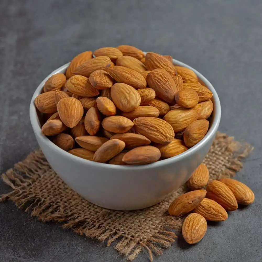 Lihat Gambar Yang Lebih Besar Tambahkan untuk Membandingkan Kacang Almond Bagian-Biji Pahit dan Manis Mentah-Dikirim Dalam Jumlah Besar/Almond California