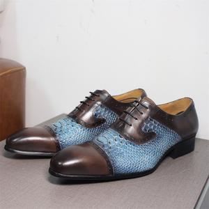 Zapatos Mocasines de Piel de Becerro de Lujo con Artesanía Hecha a Mano y Soporte para el Arco del Pie, Zapatos de Vestir para Hombre - Product Image 1