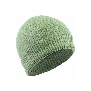 Bonnet en tricot noir bonnet côtelé manchette personnage unisexe intemporel chaud confortable hiver essentiel pour tous les jours décontracté vêtements de plein air - Product Image 3