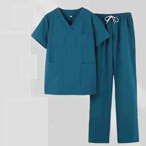 Top exfoliante de secado rápido de estiramiento de gama alta, traje de quirófano de manga corta para veterinario/Hospital, ropa de trabajo, enfermera - Product Image 3