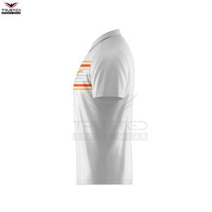 Meilleure qualité respirant hommes pour polos conception de logo personnalisable motif solide tissu tricoté dernier style - Product Image 4