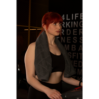 Serviette de sport, de gym, de fitness et de yoga 100% coton turc, légère, séchage rapide, pliable, fixation sur banc, douce, absorbante, 50x100 cm