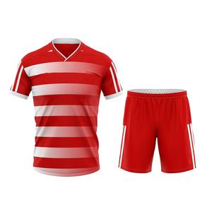 Premium Lightweight Summer <b>Heat</b>-Transfer Printed Soccer Jerseys Shorts Breathable Quick Dry Anti-Bacterial 100% Polyester - Product Image 5
