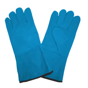 Guantes de seguridad industrial resistentes personalizables Guantes de trabajo de soldadura de cuero de vaca divididos duraderos a prueba de espinas - Product Image 5