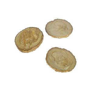 Sous-verre en résine décoratif de style bohème de qualité supérieure, écologique, fait à la main, surface lisse pour un placement sûr et stable des boissons - Product Image 5