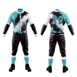 Uniforme de béisbol de buena calidad, ropa de equipo de alta calidad, conjunto de uniforme de béisbol, precio al por mayor y barato - Product Image 1