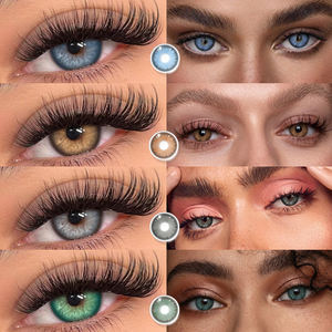 Eyeshare Half Yearly Disposable Hema <strong>Contact</strong> <strong>Lens</strong> Blue <strong>Lens</strong> 2 Pieces Brown Gray Colored <strong>Contact</strong> <strong>Lenses</strong> - Product Image 1