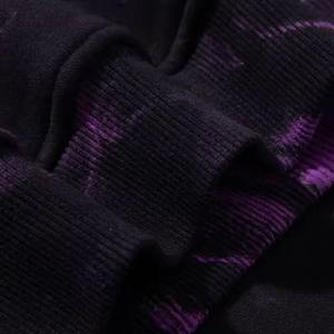 Manches longues de haute qualité blanc cravate teinture à capuche respirant 100% coton Logo Polyester tissu cravate teinture hommes sweats à capuche pour homme - Product Image 4