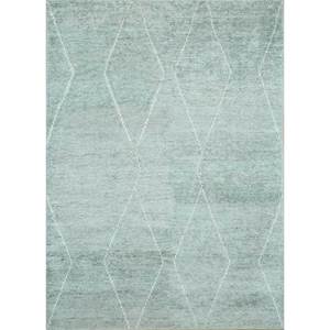 Alfombras Indusbar Azules Geométricas de Viscosa Tejidas a Mano de 10 mm Phcs-07 Jaipur para el Hogar, Pasillo y Dormitorio, para Habitación de Adolescentes y Alfombra de Cabecera - Product Image 1
