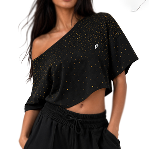 Camiseta informal de algodón para mujer, cuello redondo, lisa, suave y cómoda, con logotipo personalizado, venta al por mayor, nueva moda en el mercado, camiseta para mujer - Product Image 3