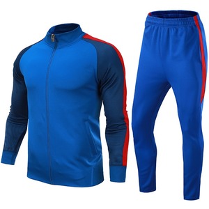 Chándal de hombre personalizado de alta calidad con cremallera completa logotipo frontal de poliéster de algodón precio al por mayor disponible en conjuntos - Product Image 1