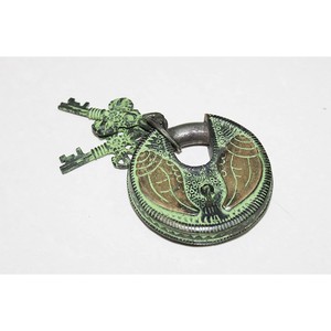 Beautifully Conch Engraved Brass Door Padlock Security <b>Locks</b> with 2 <b>Keys</b> Fully Functional Door <b>Locks</b> - Product Image 1