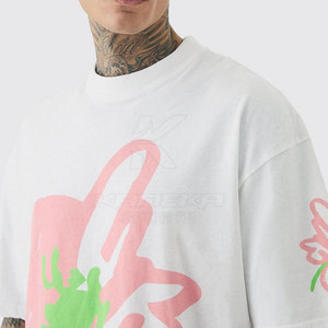 T-shirt Homme Oversize de Haute Qualité Coupe Droite Élégant Urbain Premium Respirant 100% Coton Séchage Rapide Uni Décontracté Quotidien Extérieur - Product Image 5