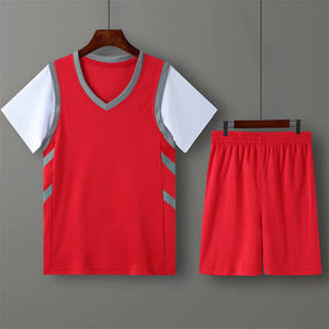 Camiseta de baloncesto clásica en blanco, equipo escolar juvenil, traje de baloncesto, camisetas de baloncesto reversibles personalizadas, uniformes - Product Image 3