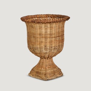 Hot Trend Luxury Woven Rattan Urn Planter Pot Vintage Bohemian Home Decoration Florero Urnas para mesa Hecho en Vietnam - Product Image 2