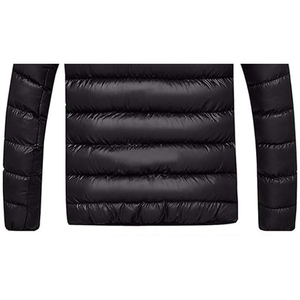 Bouffée d'hiver épaisse et chaude surdimensionnée grande taille Vêtements à bulles avec logo personnalisé pour hommes Veste bouffante avec patch brodé logo unisexe - Product Image 6
