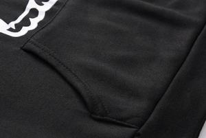 Sudadera con capucha con orejas de gato para mujer, jersey de manga larga de algodón 100% con logotipo frontal, patrón sólido para invierno - Product Image 4