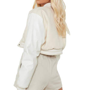 Chaqueta Universitaria para Mujer al por Mayor, Mangas Largas, Diseño Corto Ligero, Chaqueta Universitaria Transpirable de Alta Demanda para Mujer - Product Image 5