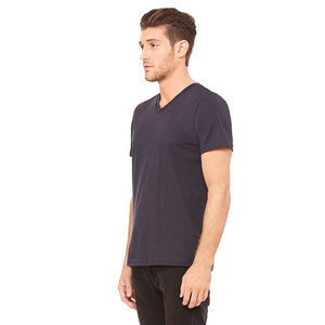 Camisetas de Marca de Moda Nueva para Hombre, Camiseta de Cuello en V de Color Sólido - Product Image 3