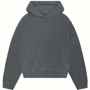 Sudadera con Capucha de Invierno 100% Algodón para Hombre y Mujer, Sudadera Holgada de Manga Larga, Informal, Deportiva, con Logotipo Bordado, Sudadera de Forro Polar - Product Image 1