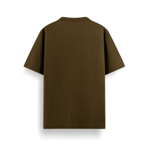 Camiseta de corte clásico a medida italiana elaborada con algodón puro de 180Gr, ideal para el estilo diario de los hombres y la ropa transpirable, marrón - Product Image 2